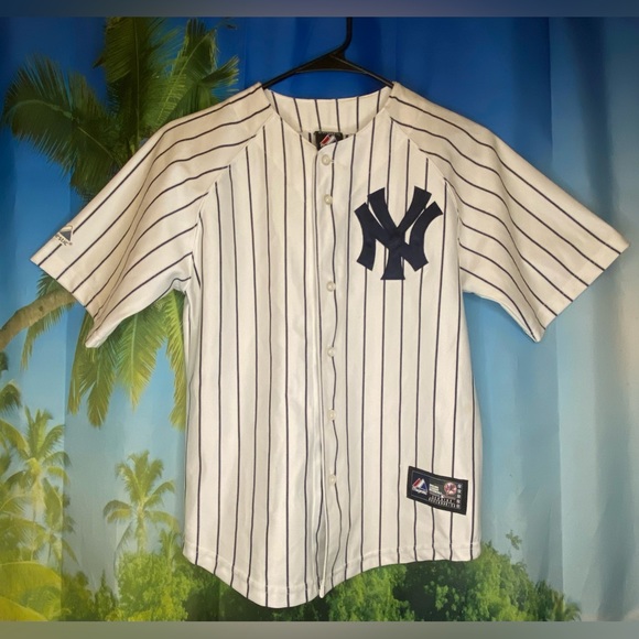 Majestic Other - Majestic - Youth Medium Alex Rodriguez #13 New York Yankees Pin Stripes Jersey